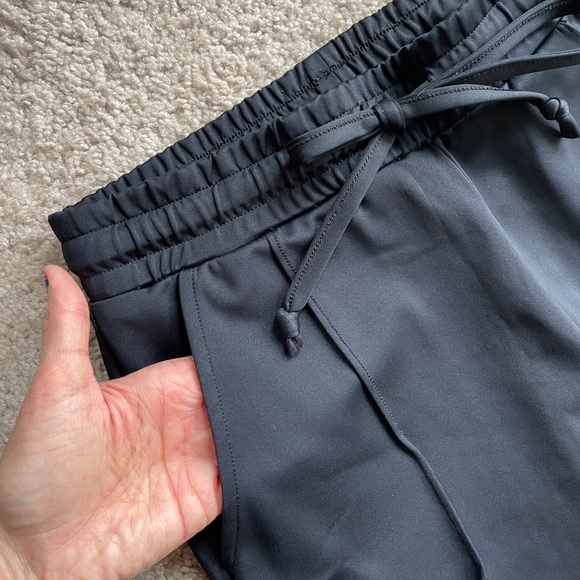 BuffBunny Misbehave Jogger Pants Medium Black High Rise Performance Stretch Mesh - Picture 6 of 17